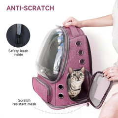 Protection anti-rayures et matériaux durables du sac rose.