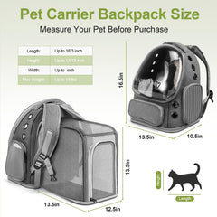 Cawypety sac dos chat bulle frontale – fenêtre pour observer votre compagnon.