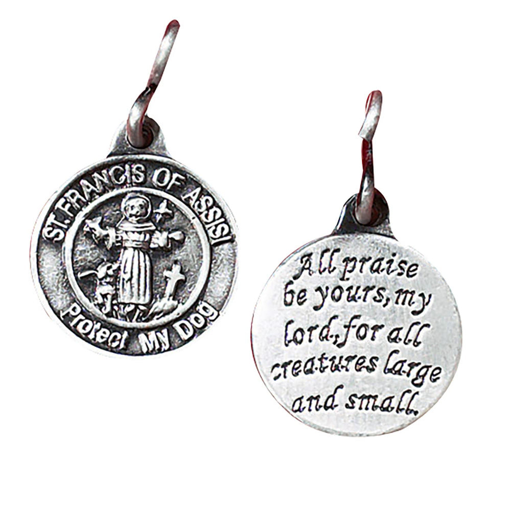Médaille CBC Group Sacred Traditions Saint François pour chien prête à être attachée au collier