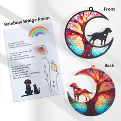CCiaga Labrador mémorial attrape-soleil écriture sur ornement — personnalisation simple et durable