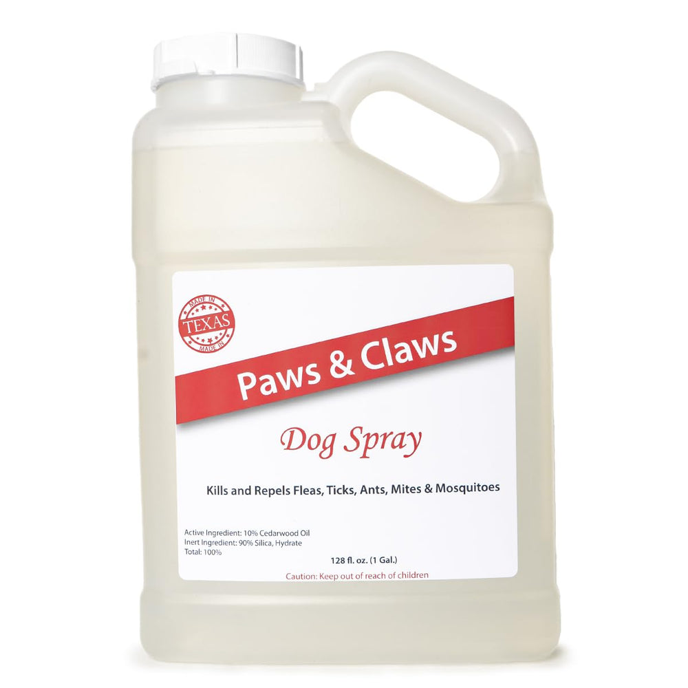 Paws and Claws: bouteille spray au cèdre prête pour animaux, protection naturelle contre puces et tiques.