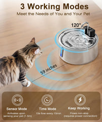 CEESC filtration 4 etapes, eau plus pure pour votre chat