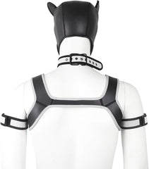 Harnais chien CelILucky, tenue complète et pratique pour cosplay.