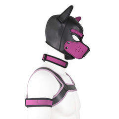 Masque tête animal amovible CelILucky rose, permet de manger ou boire sans retirer le masque.