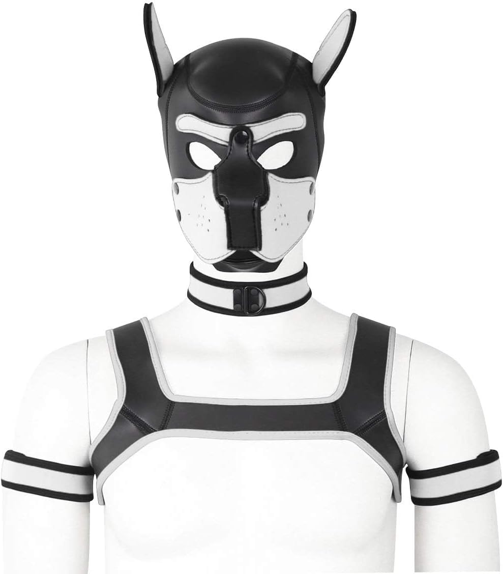 CelILucky puppy hood masque-tête, accessoire de cosplay amusant et confortable.