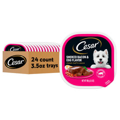 Cesar Classic Loaf en sauce dans barquettes faciles à ouvrir, repas pratique pour chien.