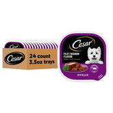 Cesar Classic Loaf Filet Mignon dans un plateau pratique pour repas quotidien du chien.
