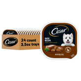 Cesar Classic Pâté Canard, emballage facile à ouvrir pour le service quotidien.