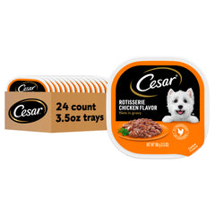 Cesar Filets en Gravy au poulet rôti dans barquette pratique.