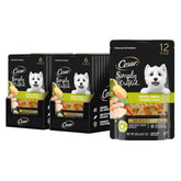 Cesar garniture humide au poulet et légumes, idéale pour agrémenter les croquettes.