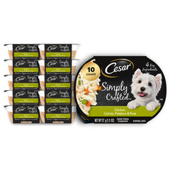Cesar Simply Crafted – poulet, topping prêt à ajouter sur croquettes pour chien