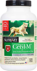Flacon de comprimés Cetyl M pour articulations du chien, soutien potentiel à la mobilité