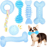 Jouets CGBD pour chiots: 6 formes variées pour stimuler la mastication et le jeu