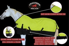 Challenger 1200D sangles de jambe securisees maintien pendant le travail.