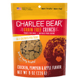 Charlee Bear croquant poulet-potiron-pomme: friandise savoureuse sans céréales.