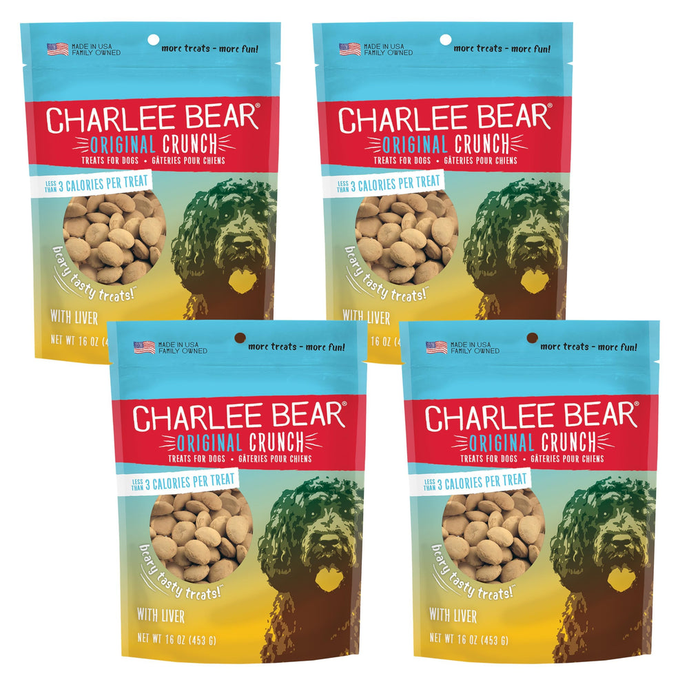 Charlee Bear Original Crunch foie friandises emballage 16 oz pour récompenser pendant l'entraînement.