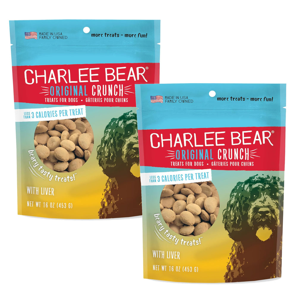 Charlee Bear Original Crunch foie en sachet pratique pour récompenses quotidiennes.