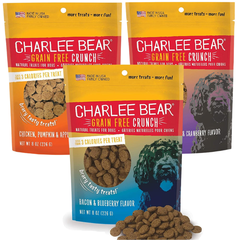 Friandises Charlee Bear croustillantes format mini, idéales pour l'entraînement.