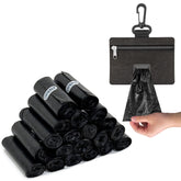 Charmount sacs-poubelle pour chien avec distributeur zippé, promenade silencieuse.