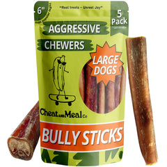 Cheat and Meal Co: paquet pour grands chiens, 6 pouces, durable.