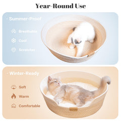 CHEERHOME PETS panier chat coton respirant et durable