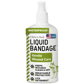 Chew + Heal Labs bouteille spray liquide Aloe pour chien, protège les plaies de manière respirable.