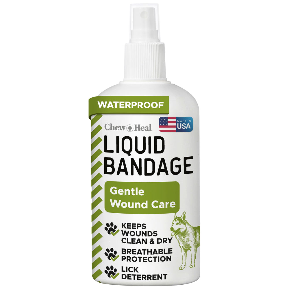 Chew + Heal Labs bouteille spray pour soins cutanés chien