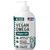 Chew + Heal Labs – flacon huile oméga-3 végan pour chiens, peau saine et pelage brillant.