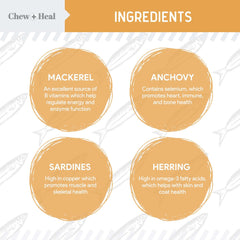 Gélules oméga-3 Chew + Heal Labs faciles à administrer.