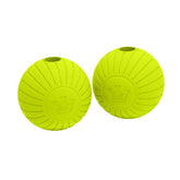 Boules Chew King jaune, diamètre 6,35 cm, adaptées au jeu de récupération durable.