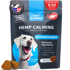 CHEWIA friandises apaisantes bouteille, pratique pour les sorties et le calme quotidien du chien