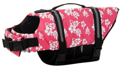 ChezAbbey gilet sauvetage rose à fleurs pour chien XXS, flottabilité et sécurité.