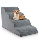 Chic Threads escalier pour chien quatre étapes pour lit haut, accessibilité sûre pour votre compagnon.