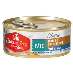 Chicken Soup pour chat, pâté dinde et giblets, premier ingrédient réel.