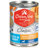Chicken Soup for the Soul boîte montrant du poulet réel, repas complet pour chien