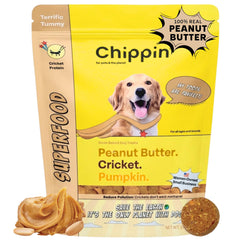Chippin: biscuit croquant au beurre de cacahuète et citrouille, idéal pour l'entraînement.