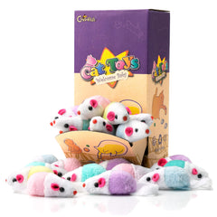 CHIWAVA souris interactives avec son cliquetant stimulant l activité ludique.