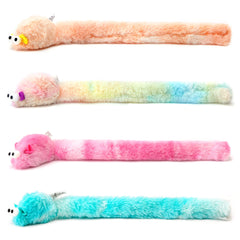 CHIWAVA souris peluche 15po avec clochette bleue, parfaite pour le jeu diurne.