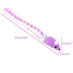 CHIWAVA souris peluche colorée, taille adaptée pour rapporter et lancer en intérieur.
