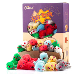 CHIWAVA souris peluche interactive – couleurs assorties pour stimuler le jeu et l’exercice.