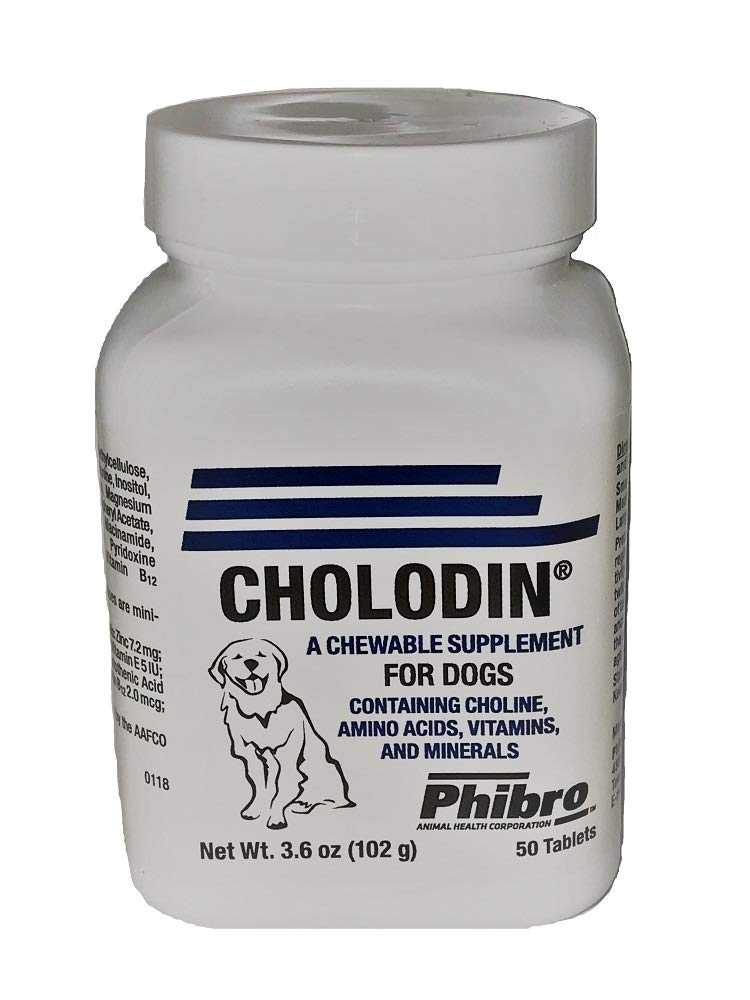 Cholodin Canine – comprimés à mâcher pour chien, soutien potentiel pour l'énergie et le système nerveux.