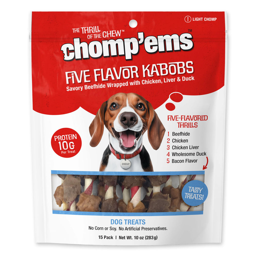 CHOMP 'EMS brochettes cinq saveurs, récompense délicieuse pour chien lors de l entraînement