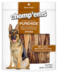 CHOMP 'EMS Purehide bâtonnets bacon, friandise naturelle pour chien.