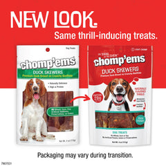 CHOMP'EMSBrochettes Canard texture, gros plan sur la texture attrayante.