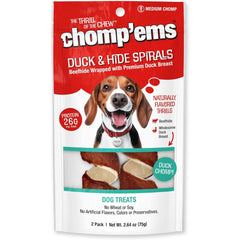 Chomp’ems emballage : friandise peau de boeuf facile à stocker.