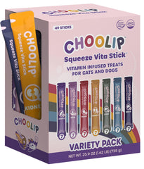 Choolip Squeeze Vita Stick – aperçu de l'emballage pratique pour démarrer.
