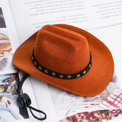 Choyaxo chapeau cowboy marron prêt-à-porter pour fêtes et séances photo.