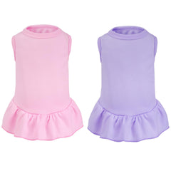 Robes sans manches Choyaxo pour petit chien rose, confort estival et doux au toucher