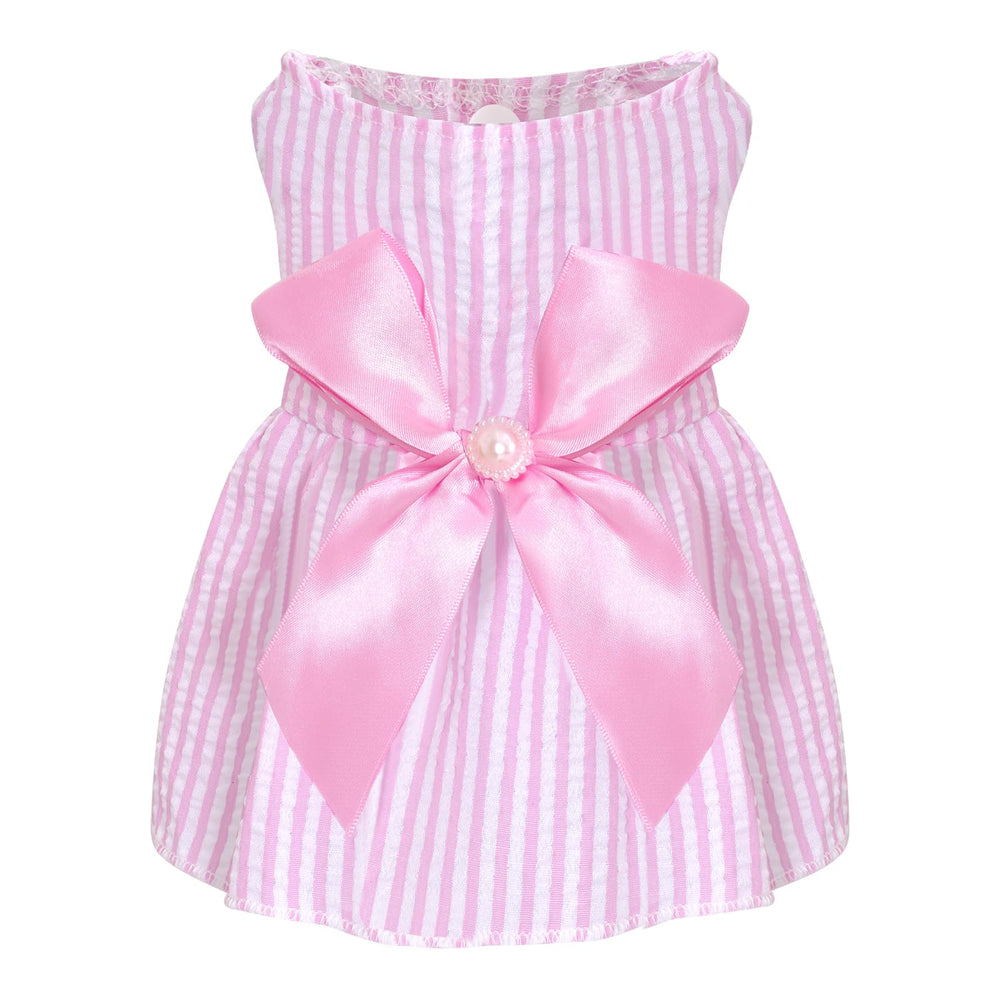 Robe Choyaxo pour chien avec nœud papillon, look élégant pour occasions.