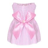 Robe Choyaxo pour chien avec nœud papillon, look élégant pour occasions.
